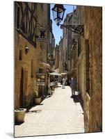 Street in the Medieval Old Town of Sarlat, Dordogne, France. Europe-Peter Richardson-Mounted Photographic Print