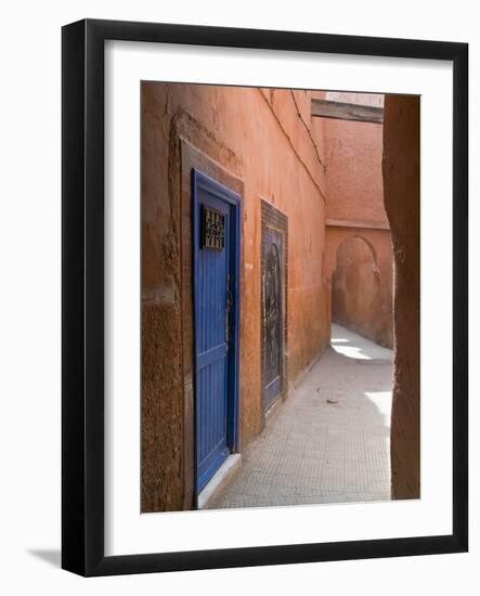 Street in the Souk in the Medina, UNESCO World Heritage Site, Marrakech, Morocco, North Africa-Nico Tondini-Framed Photographic Print