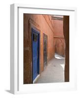 Street in the Souk in the Medina, UNESCO World Heritage Site, Marrakech, Morocco, North Africa-Nico Tondini-Framed Photographic Print