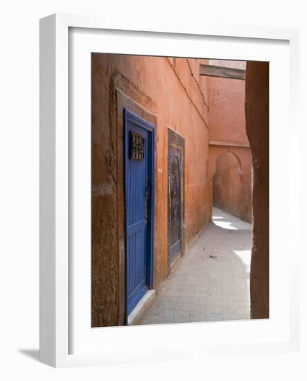 Street in the Souk in the Medina, UNESCO World Heritage Site, Marrakech, Morocco, North Africa-Nico Tondini-Framed Photographic Print