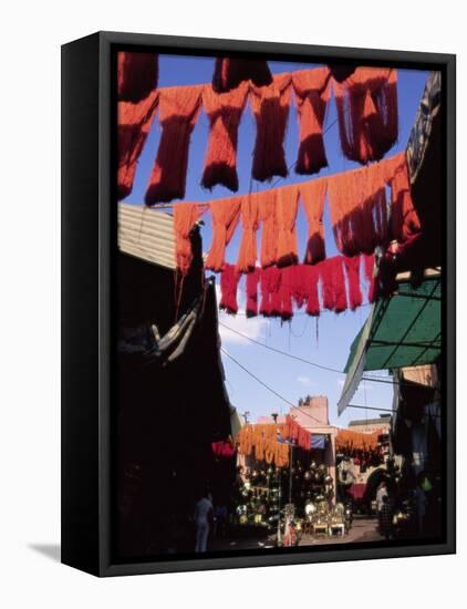 Street in the Souk, Marrakesh (Marrakech), Morocco, North Africa, Africa-Sergio Pitamitz-Framed Stretched Canvas