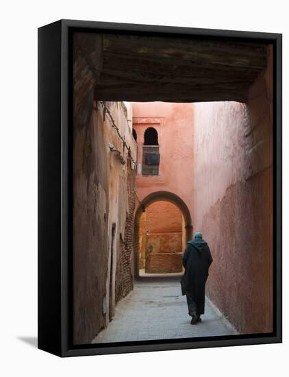 Street in the Souk, Medina, Marrakech (Marrakesh), Morocco, North Africa, Africa-Nico Tondini-Framed Stretched Canvas