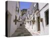 Street in the White Hill Village of Mijas, Costa Del Sol, Andalucia (Andalusia), Spain, Europe-Gavin Hellier-Stretched Canvas