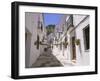 Street in the White Hill Village of Mijas, Costa Del Sol, Andalucia (Andalusia), Spain, Europe-Gavin Hellier-Framed Photographic Print