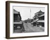 Street in Tokyo, Japan, Late 19th Century-John L Stoddard-Framed Giclee Print