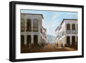 Street in Town of Desterro, Brazil-Victor Lima de Meirelles-Framed Giclee Print