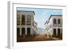 Street in Town of Desterro, Brazil-Victor Lima de Meirelles-Framed Giclee Print