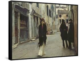 Street in Venice, 1911-John Singer Sargent-Framed Stretched Canvas