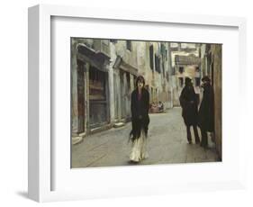 Street in Venice, 1911-John Singer Sargent-Framed Art Print