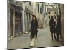 Street in Venice, 1911-John Singer Sargent-Mounted Art Print