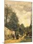 Street in Ville D'Avray, 1874-Jean-Baptiste-Camille Corot-Mounted Premium Giclee Print