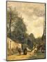 Street in Ville D'Avray, 1874-Jean-Baptiste-Camille Corot-Mounted Giclee Print