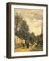 Street in Ville D'Avray, 1874-Jean-Baptiste-Camille Corot-Framed Giclee Print