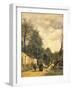 Street in Ville D'Avray, 1874-Jean-Baptiste-Camille Corot-Framed Giclee Print