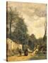 Street in Ville D'Avray, 1874-Jean-Baptiste-Camille Corot-Stretched Canvas