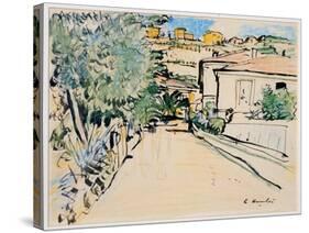 Street in Villefranche, c.1927-George Leslie Hunter-Stretched Canvas