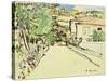 Street in Villefranche, c.1927-George Leslie Hunter-Stretched Canvas