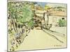 Street in Villefranche, c.1927-George Leslie Hunter-Mounted Giclee Print