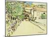 Street in Villefranche, c.1927-George Leslie Hunter-Mounted Giclee Print