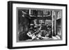 Street Kids Huddle Together on Mulberry Street-null-Framed Art Print