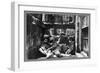 Street Kids Huddle Together on Mulberry Street-null-Framed Art Print