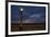 Street lamp against dramatic sky at dusk, Seaside, Oregon, USA-Panoramic Images-Framed Photographic Print