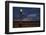 Street lamp against dramatic sky at dusk, Seaside, Oregon, USA-Panoramic Images-Framed Photographic Print