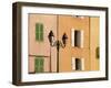 Street Lamp and Windows, St. Tropez, Cote d'Azur, Provence, France, Europe-John Miller-Framed Photographic Print