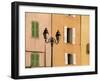 Street Lamp and Windows, St. Tropez, Cote d'Azur, Provence, France, Europe-John Miller-Framed Photographic Print