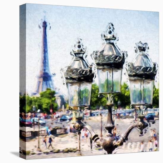Street Lamp - In the Style of Oil Painting-Philippe Hugonnard-Stretched Canvas