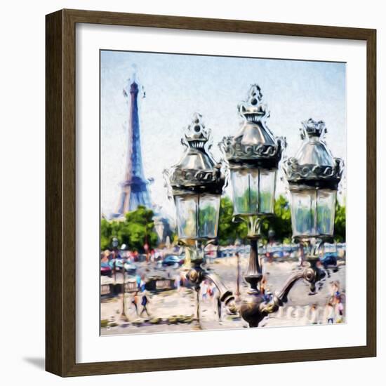 Street Lamp - In the Style of Oil Painting-Philippe Hugonnard-Framed Giclee Print