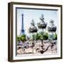 Street Lamp - In the Style of Oil Painting-Philippe Hugonnard-Framed Giclee Print