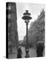 Street Lamp with a Lampshade, Paris, 1915-Jacques Moreau-Stretched Canvas