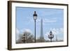 Street Lamps And Eiffel Tower-Cora Niele-Framed Giclee Print