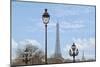 Street Lamps And Eiffel Tower-Cora Niele-Mounted Giclee Print