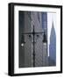 Street Lamps and the Empire State Building, Manhattan, New York City, New York, USA-David Lomax-Framed Photographic Print