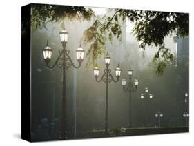 Street Lamps, Buenos Aires, Argentina, South America-Christian Kober-Stretched Canvas