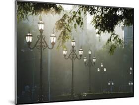 Street Lamps, Buenos Aires, Argentina, South America-Christian Kober-Mounted Photographic Print