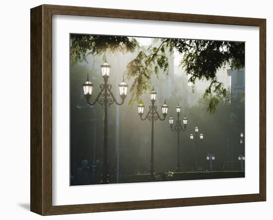 Street Lamps, Buenos Aires, Argentina, South America-Christian Kober-Framed Photographic Print