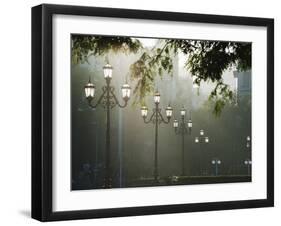 Street Lamps, Buenos Aires, Argentina, South America-Christian Kober-Framed Photographic Print