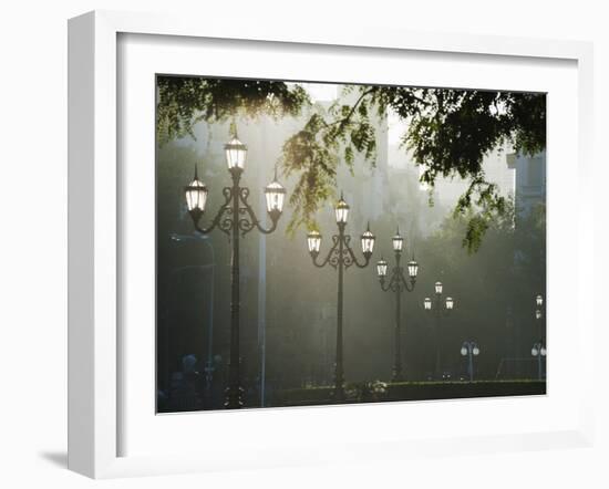 Street Lamps, Buenos Aires, Argentina, South America-Christian Kober-Framed Photographic Print