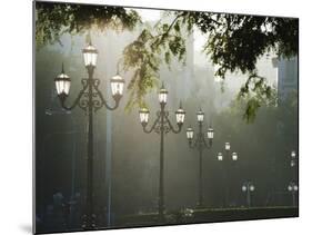 Street Lamps, Buenos Aires, Argentina, South America-Christian Kober-Mounted Photographic Print