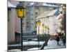 Street Lamps in Old Town, Annecy, French Alps, Savoie, Chambery, France-Walter Bibikow-Mounted Photographic Print