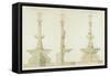 Street Lamps on the Boulevard Montmartre.-null-Framed Stretched Canvas