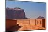 Street leading to desert, Rum Village, Wadi Rum, Jordan-null-Mounted Photographic Print