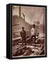 Street Life in London: Canal Workers-John Thomson-Framed Stretched Canvas