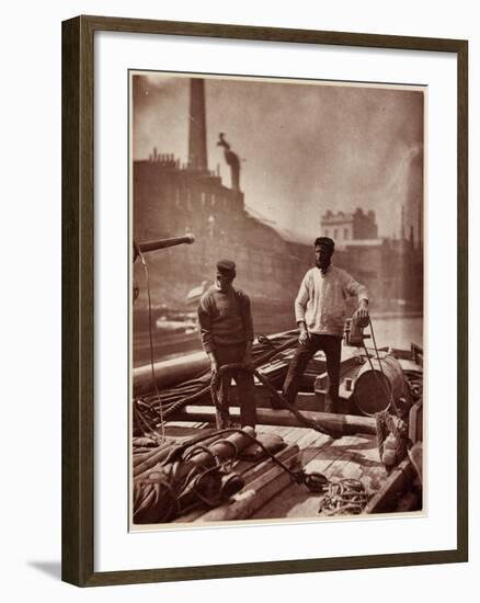 Street Life in London: Canal Workers-John Thomson-Framed Giclee Print