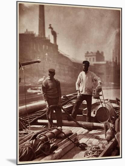 Street Life in London: Canal Workers-John Thomson-Mounted Giclee Print