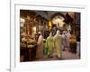 Street Life on Talaa Kbira in the Old Medina of Fes, Morocco-Julian Love-Framed Photographic Print