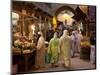 Street Life on Talaa Kbira in the Old Medina of Fes, Morocco-Julian Love-Mounted Photographic Print